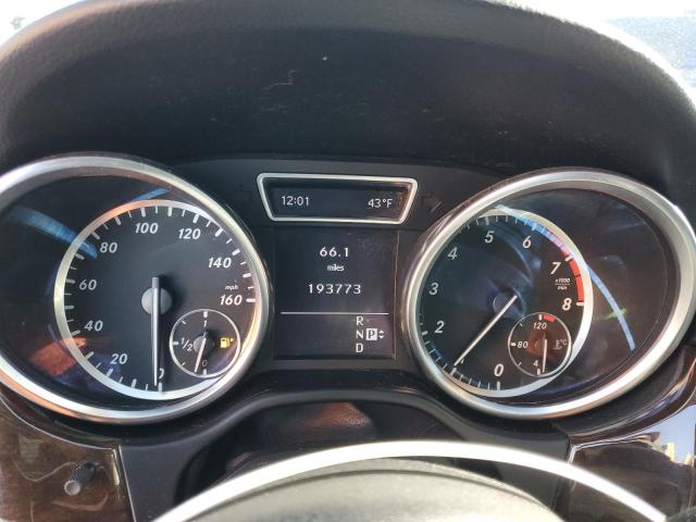 4JGDA5HB7CA022993 - 2012 MERCEDES-BENZ ML 350 4MATIC SILVER photo 9