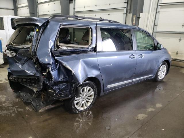 5TDYK3DC5FS540257 - 2015 TOYOTA SIENNA XLE BLUE photo 3