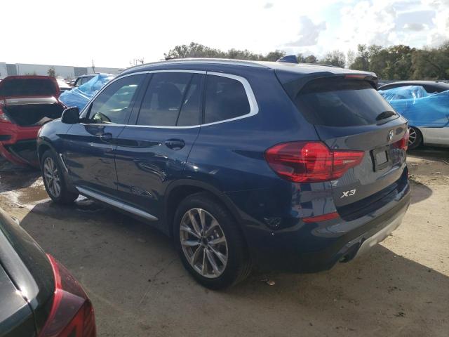 5UXTR7C56KLR45893 - 2019 BMW X3 SDRIVE30I BLUE photo 2