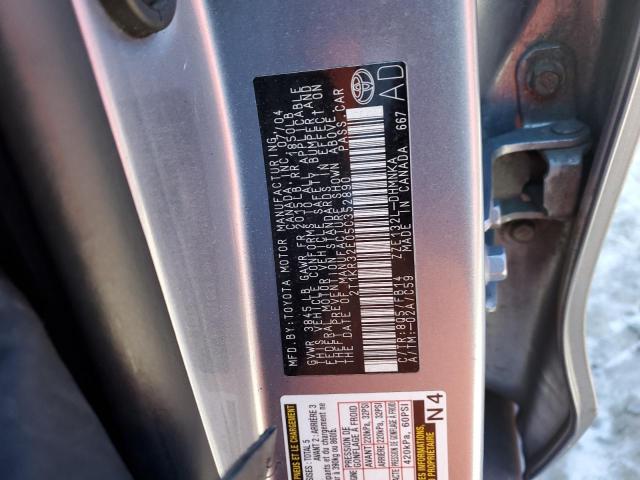 2T1KR32E05C352890 - 2005 TOYOTA COROLLA MA XR SILVER photo 12