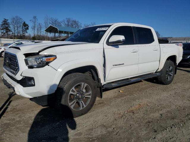 3TMCZ5AN6JM149540 - 2018 TOYOTA TACOMA DOUBLE CAB WHITE photo 1