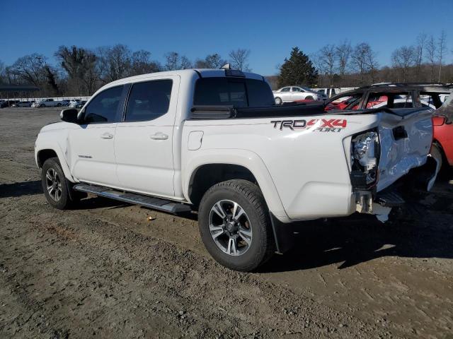 3TMCZ5AN6JM149540 - 2018 TOYOTA TACOMA DOUBLE CAB WHITE photo 2