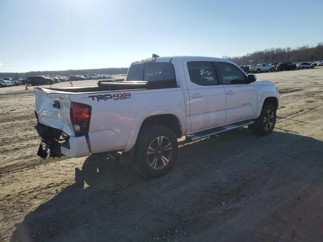 3TMCZ5AN6JM149540 - 2018 TOYOTA TACOMA DOUBLE CAB WHITE photo 3