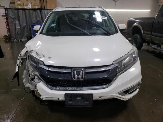 5J6RM4H73FL116993 - 2015 HONDA CR-V EXL WHITE photo 5