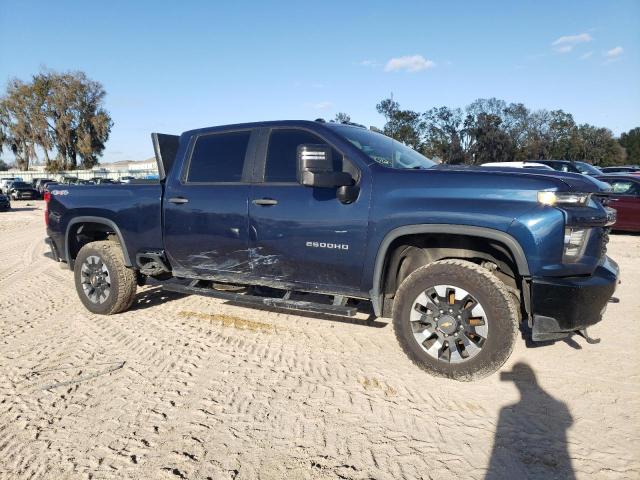 1GC4YMEY3MF278393 - 2021 CHEVROLET SILVERADO K2500 CUSTOM BLUE photo 4