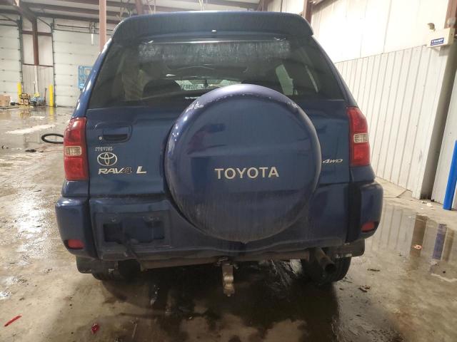 JTEHD20VX56027656 - 2005 TOYOTA RAV4 BLUE photo 6