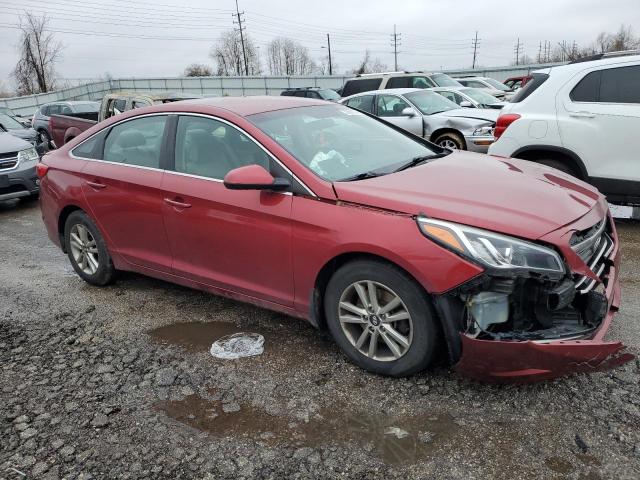 5NPE24AF3FH145653 - 2015 HYUNDAI SONATA SE RED photo 4