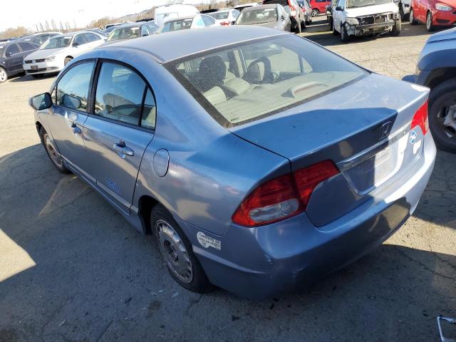 1HGFA46549L000968 - 2009 HONDA CIVIC GX BLUE photo 2