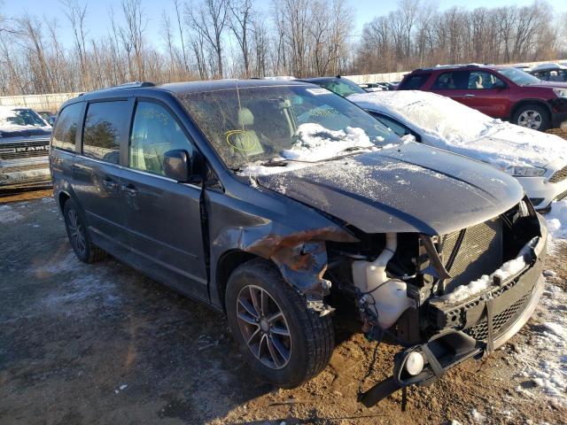 2C4RDGCG7HR754110 - 2017 DODGE GRAND CARA SXT GRAY photo 4