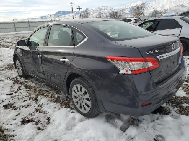 3N1AB7AP2EY218623 - 2014 NISSAN SENTRA S GRAY photo 2