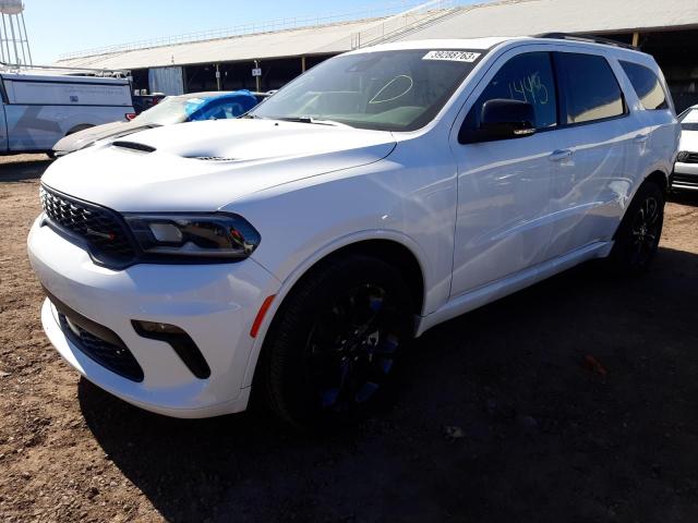 1C4RDHDG2NC102830 - 2022 DODGE DURANGO GT WHITE photo 1