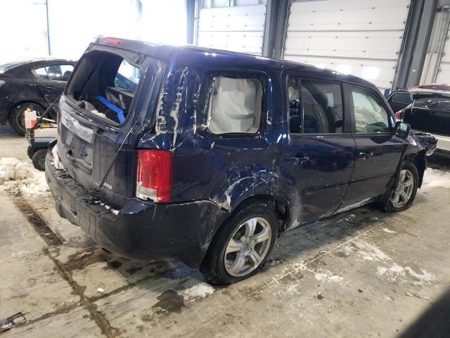 5FNYF4H50FB038296 - 2015 HONDA PILOT EXL BLUE photo 3