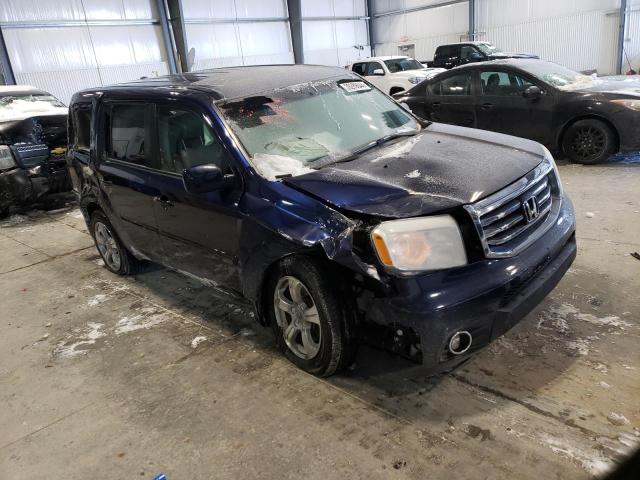 5FNYF4H50FB038296 - 2015 HONDA PILOT EXL BLUE photo 4