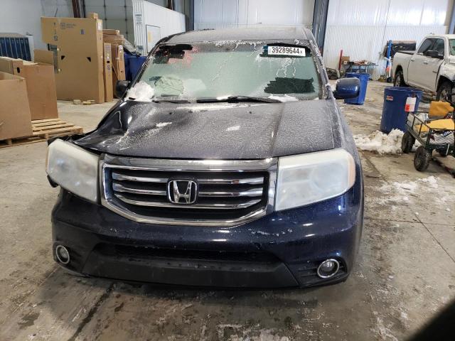 5FNYF4H50FB038296 - 2015 HONDA PILOT EXL BLUE photo 5