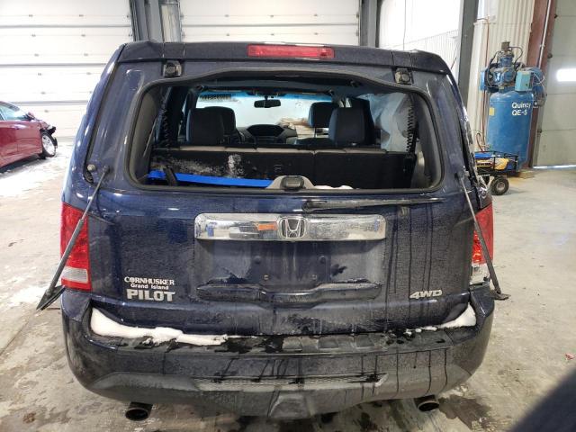 5FNYF4H50FB038296 - 2015 HONDA PILOT EXL BLUE photo 6