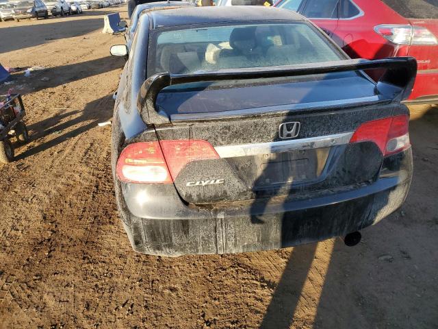 2HGFA16669H304467 - 2009 HONDA CIVIC LX-S BLACK photo 6