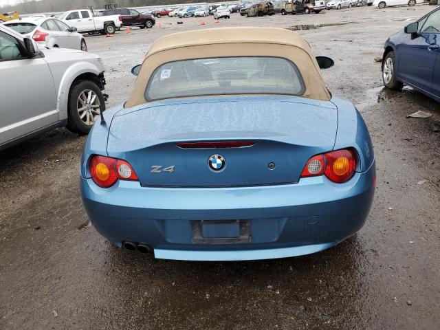 4USBT53443LU01320 - 2003 BMW Z4 3.0 BLUE photo 6