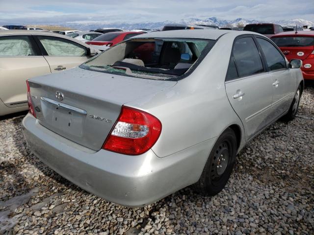 4T1BE32K13U166241 - 2003 TOYOTA CAMRY LE SILVER photo 4