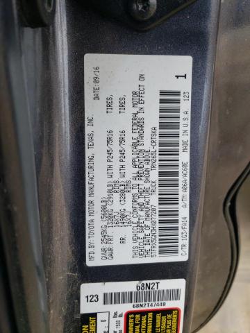 5TFRX5GN3HX077207 - 2017 TOYOTA TACOMA ACCESS CAB Сұр фото 12