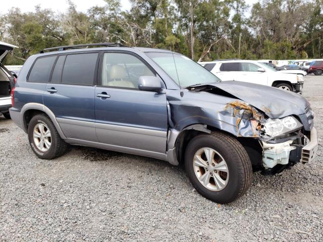 JTEGD21A210018910 - 2001 TOYOTA HIGHLANDER BLUE photo 4