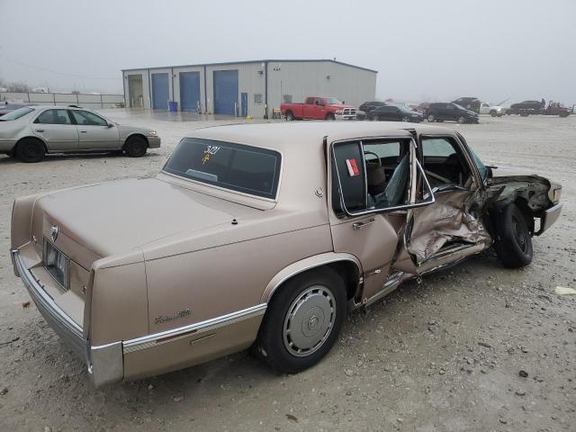 1G6CD5158K4364318 - 1989 CADILLAC DEVILLE GOLD photo 3