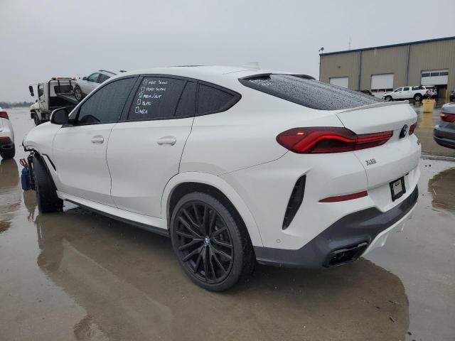 5UXCY8C08N9M70794 - 2022 BMW X6 M50I WHITE photo 2