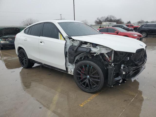 5UXCY8C08N9M70794 - 2022 BMW X6 M50I WHITE photo 4