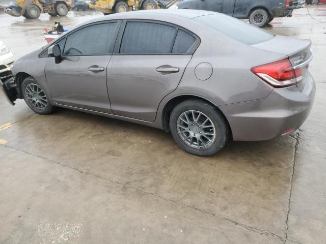 19XFB2F56DE269538 - 2013 HONDA CIVIC LX GRAY photo 2