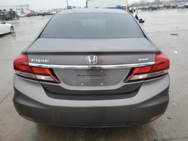 19XFB2F56DE269538 - 2013 HONDA CIVIC LX GRAY photo 6