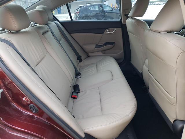 19XFB2F90FE034140 - 2015 HONDA CIVIC EXL Բորդո լուսանկար 10