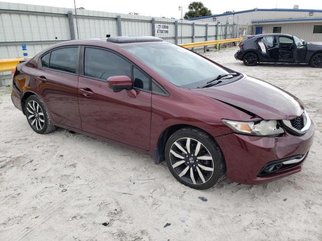 19XFB2F90FE034140 - 2015 HONDA CIVIC EXL BURGUNDY photo 4