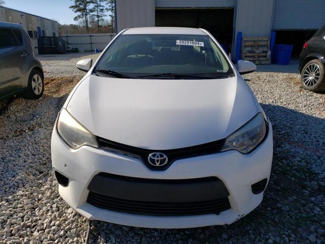 2T1BURHE0FC318328 - 2015 TOYOTA COROLLA L WHITE photo 5