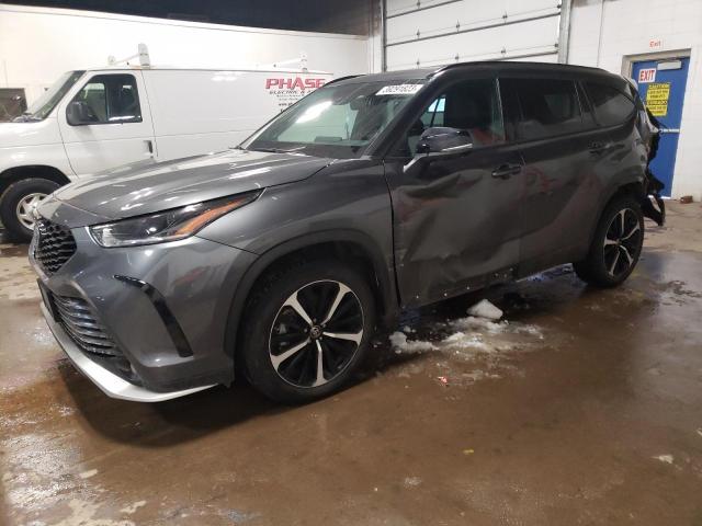 5TDJZRBH9MS133473 - 2021 TOYOTA HIGHLANDER XSE GRAY photo 1