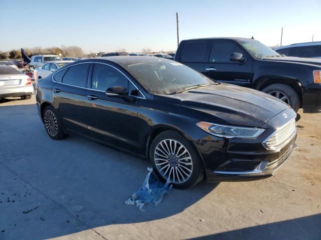 3FA6P0HD1JR160988 - 2018 FORD FUSION SE BLACK photo 4