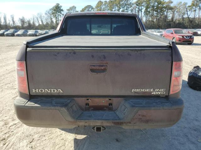 5FPYK164X9B105423 - 2009 HONDA RIDGELINE RTS MAROON photo 6