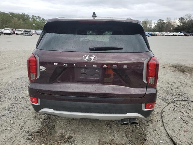 KM8R44HE5MU243431 - 2021 HYUNDAI PALISADE SEL MAROON photo 6