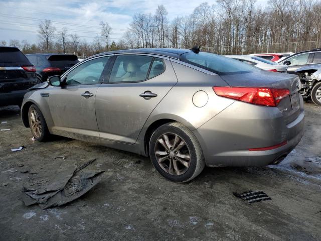 5XXGN4A71DG162145 - 2013 KIA OPTIMA EX GRAY photo 2