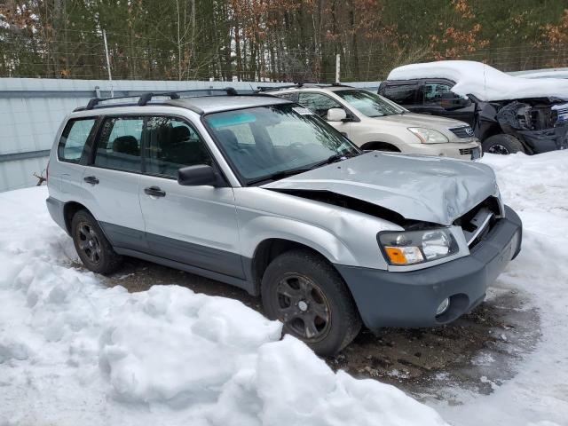 JF1SG63695H703621 - 2005 SUBARU FORESTER 2.5X SILVER photo 4