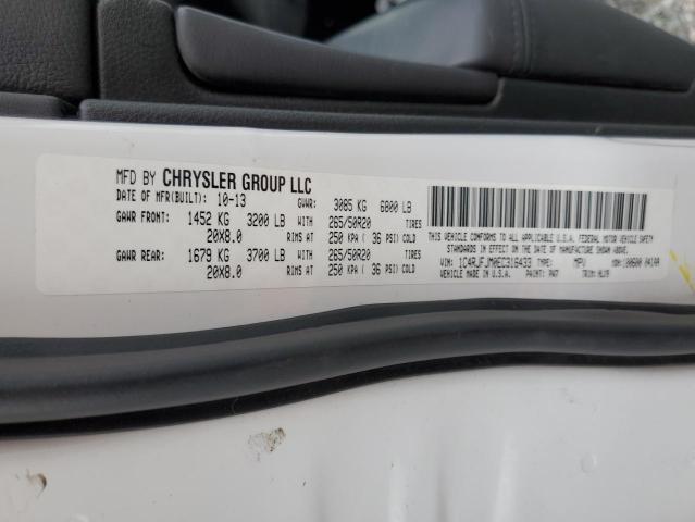 1C4RJFJM0EC316433 - 2014 JEEP GRAND CHER SUMMIT თეთრი ფოტო 13