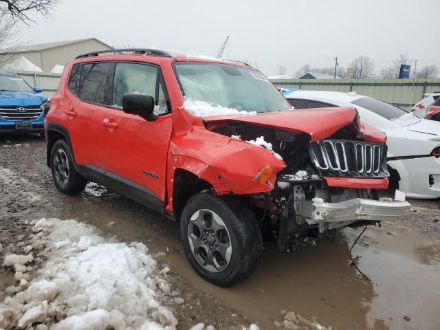 ZACCJBAB3HPG05173 - 2017 JEEP RENEGADE SPORT RED photo 4