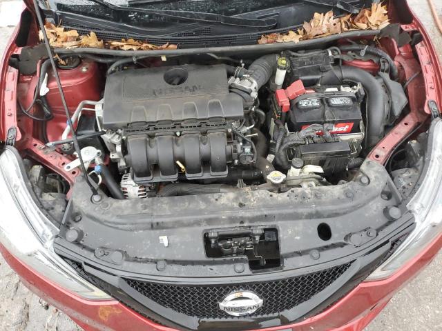 3N1AB7AP2HY219257 - 2017 NISSAN SENTRA S RED photo 11