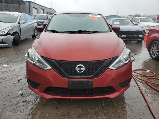 3N1AB7AP2HY219257 - 2017 NISSAN SENTRA S RED photo 5