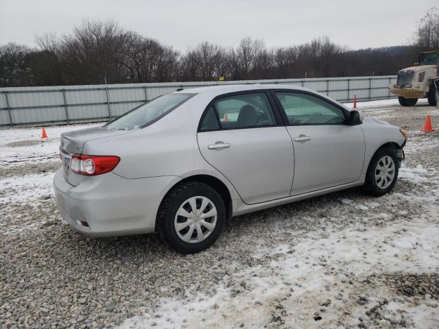 2T1BU4EE0BC568718 - 2011 TOYOTA COROLLA BASE SILVER photo 3
