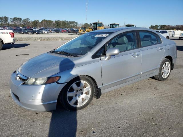 1HGFA16538L075786 - 2008 HONDA CIVIC LX SILVER photo 1