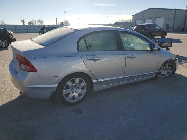 1HGFA16538L075786 - 2008 HONDA CIVIC LX SILVER photo 3