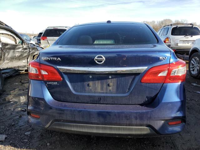 3N1AB7AP9HY259917 - 2017 NISSAN SENTRA S BLUE photo 6