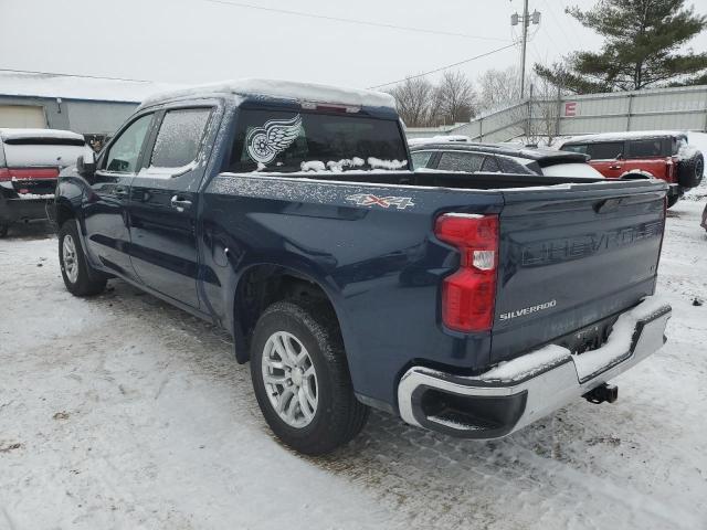 1GCPYJEK4MZ427612 - 2021 CHEVROLET SILVERADO K1500 LT BLUE photo 2