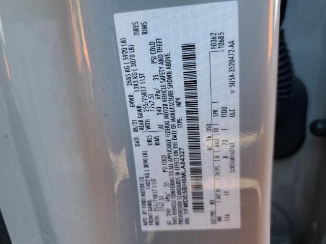 1FMDE5BH6MLA84327 - 2021 FORD BRONCO BASE GRAY photo 13