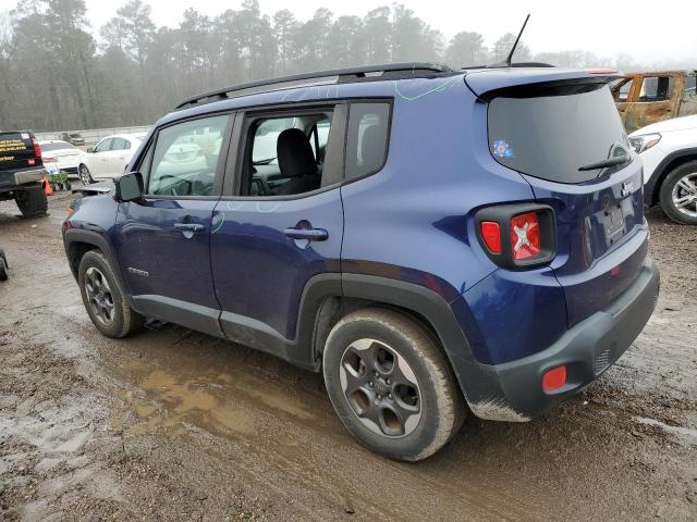 ZACCJAAB5HPF74499 - 2017 JEEP RENEGADE SPORT BLUE photo 2