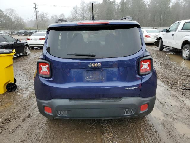 ZACCJAAB5HPF74499 - 2017 JEEP RENEGADE SPORT BLUE photo 6